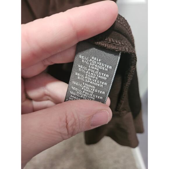 NWT Vince Camuto Brown Belted Midi Dress MSRP 128 Dolman Sleeve Size 10 - Picture 5 of 8